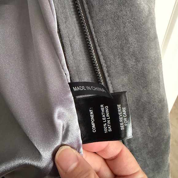 Ducie NWT Suede Bomber Jacket - Picture 4 of 4